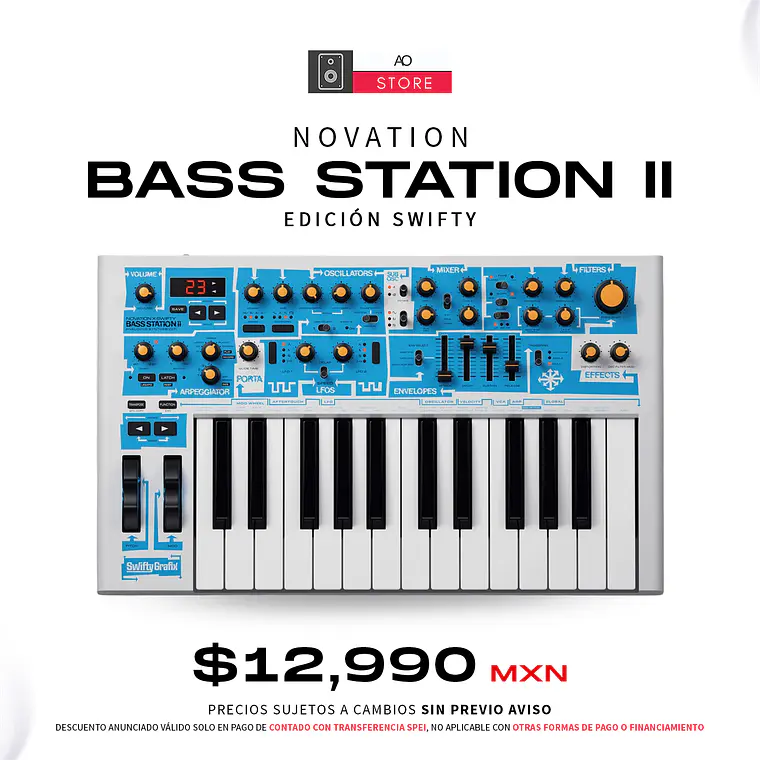 Novation Bass Station II Edición Swifty Sintetizador Analogico 2