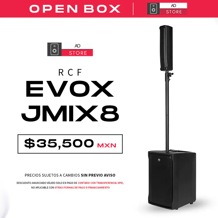 RCF Evox JMIX8 Sistema de Audio en Torre (Open Box) 2