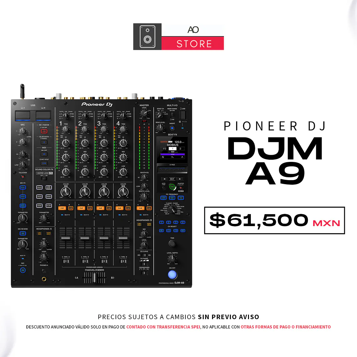 Pioneer DJ DJM A9 Mezcladora para DJ 2