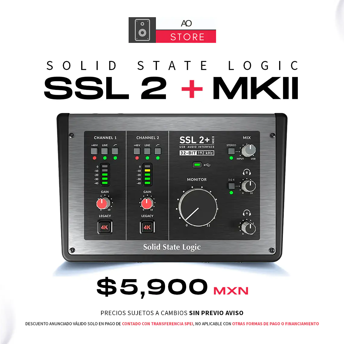 Solid State Logic SSL 2+ MkII Interfaz de Audio 2