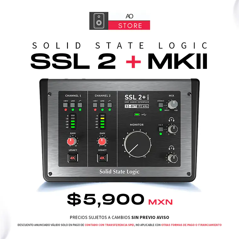 Solid State Logic SSL 2+ MkII Interfaz de Audio 2