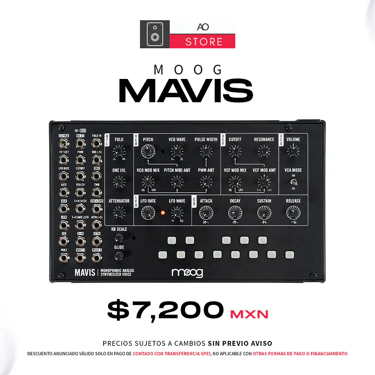 Moog Mavis Sintetizador Analógico 2