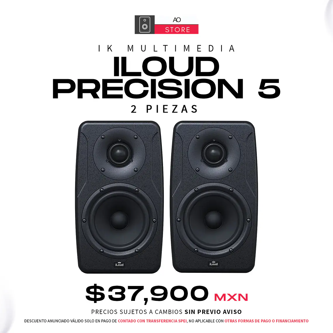 IK Multimedia iLoud Precision 5 Monitores de Estudio (2 Piezas) 2