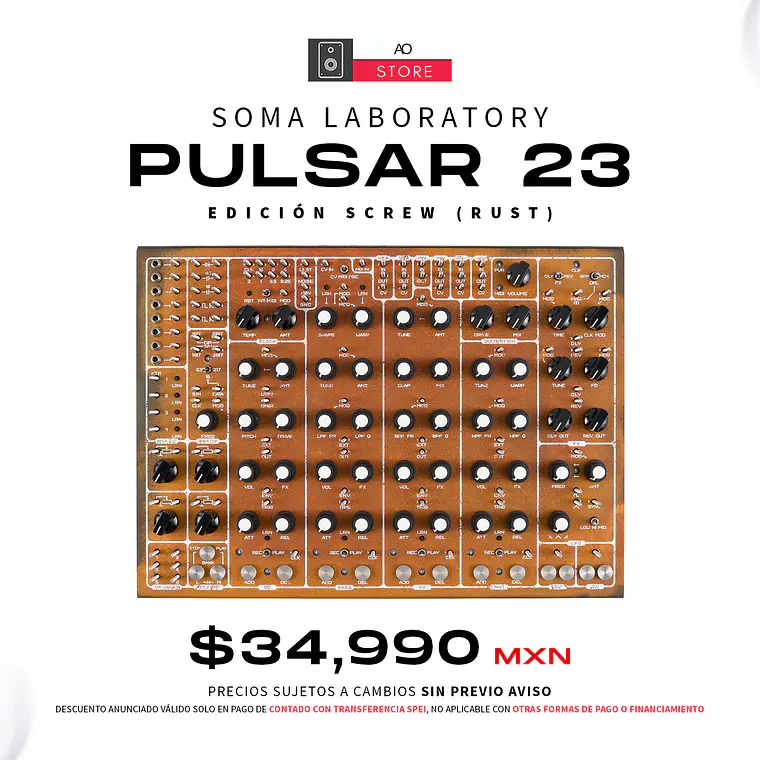 Soma Laboratory Pulsar 23 Screw Edición Rust Caja de Ritmos 2