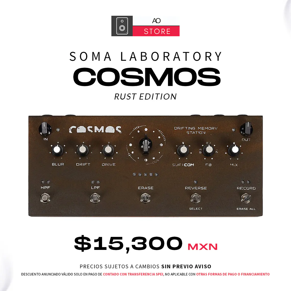 Soma Laboratory Cosmos Drifting Memory Station Edición Rust Pedal de Efectos 2