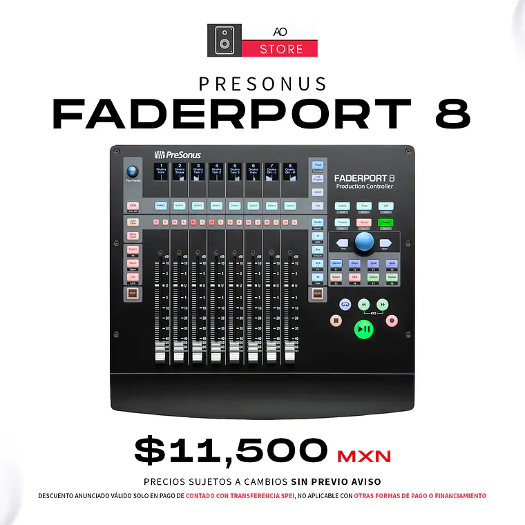 Presonus Faderport 8 Superfice de Control de 8 Faders 2