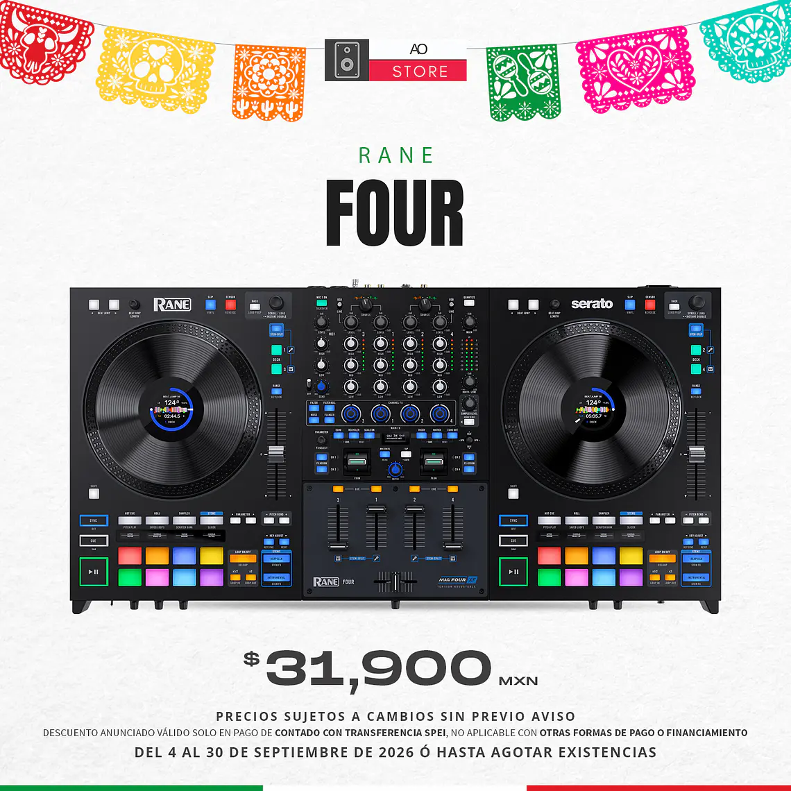 Rane Four Controlador para DJ de 4 Canales 2