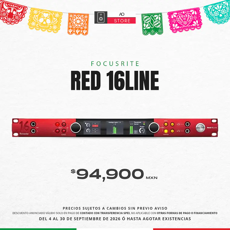 Focusrite Red 16Line Interfaz de Audio 2