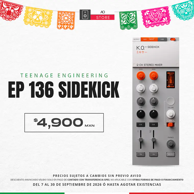 Teenage Engineering EP 136 Sidekick Mezcladora para DJ 2