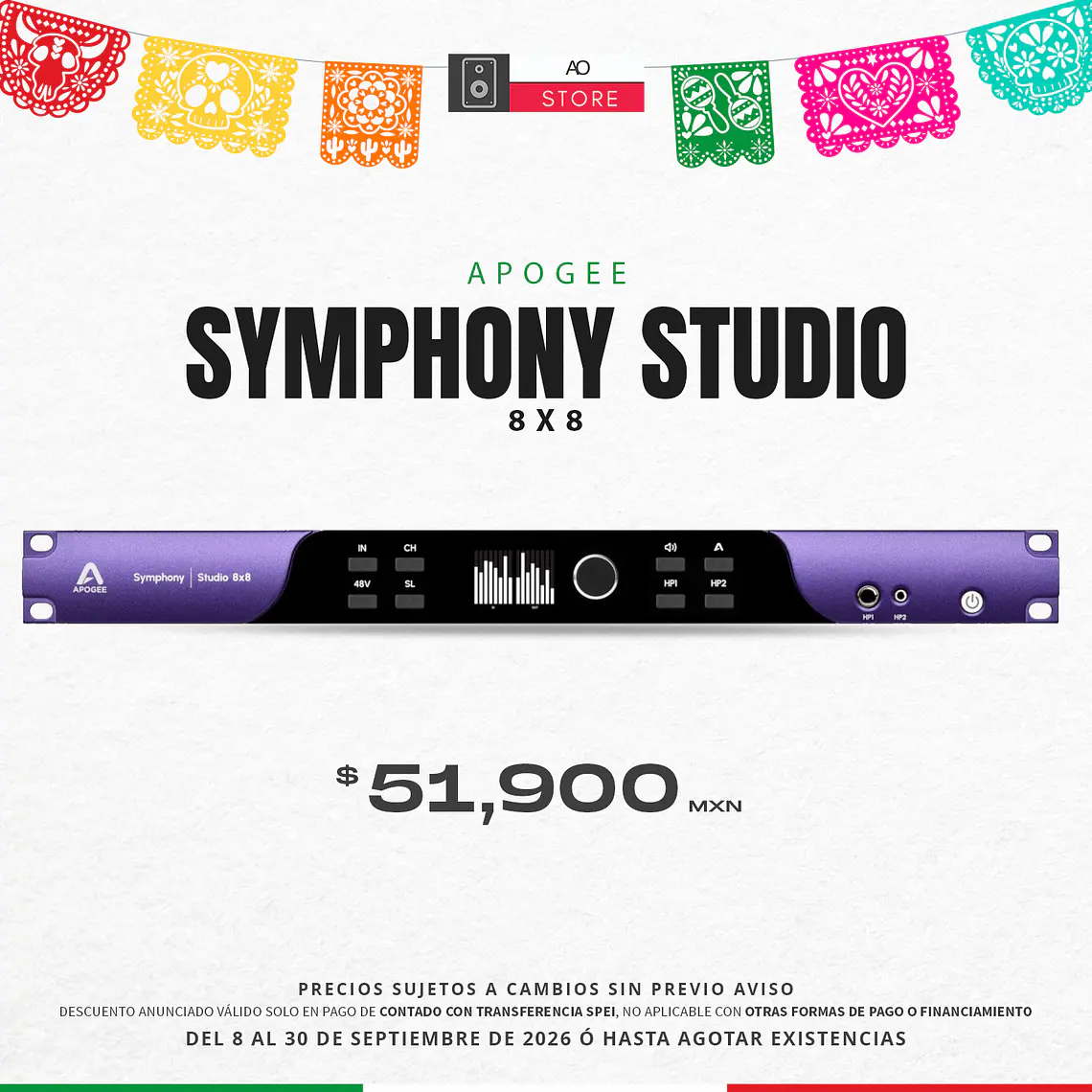 Apogee Symphony Studio 8x8 Interfaz de Audio 2