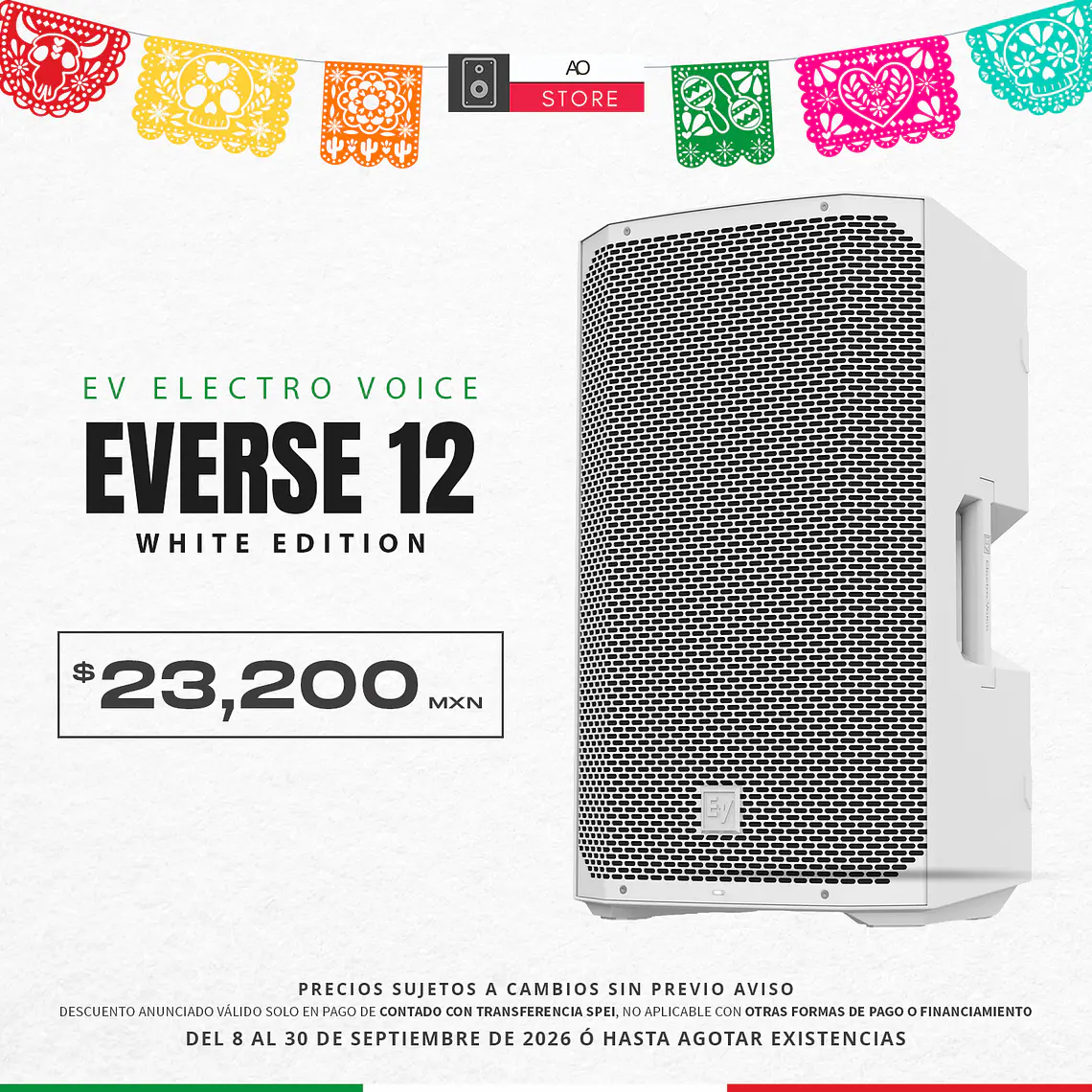 EV Electro Voice Everse 12 White Bocina Activa con Bateria 2