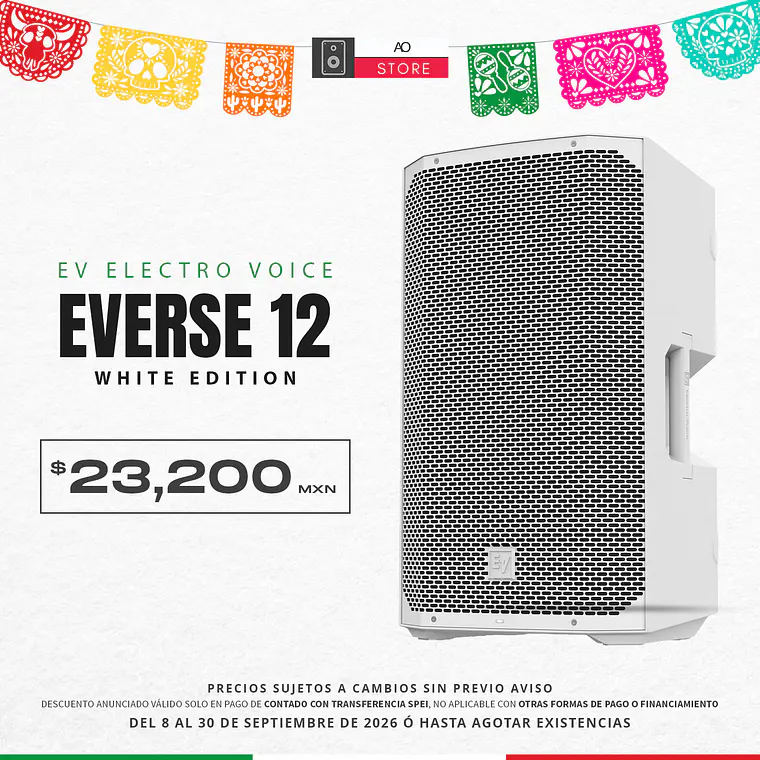 EV Electro Voice Everse 12 White Bocina Activa con Bateria 2