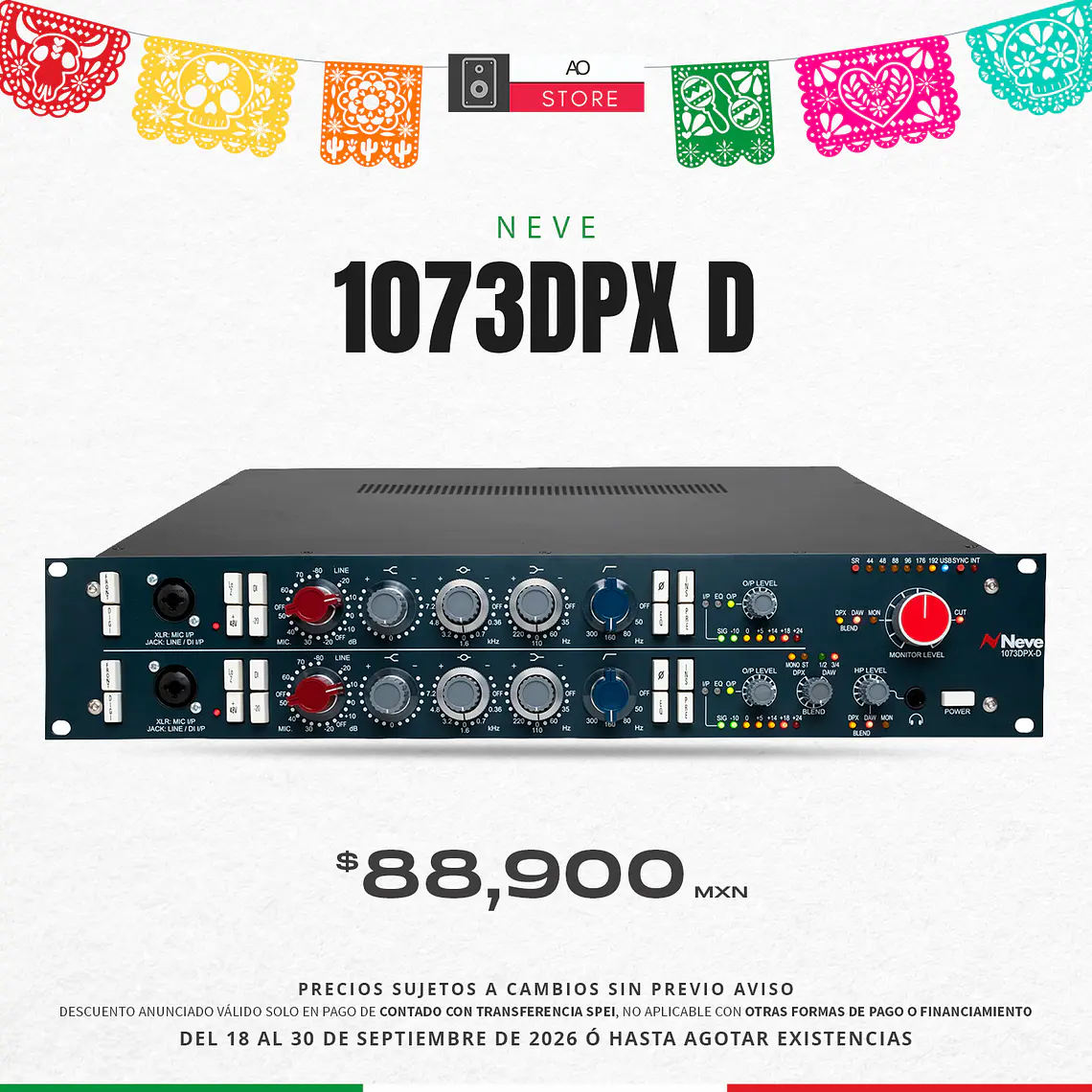 Neve 1073DPX D Preamplificador y Ecualizador de 2 Canales 2