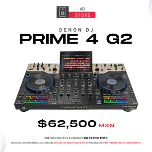 Denon DJ Prime 4 G2 Reproductor Multimedia para DJ de 4 Canales