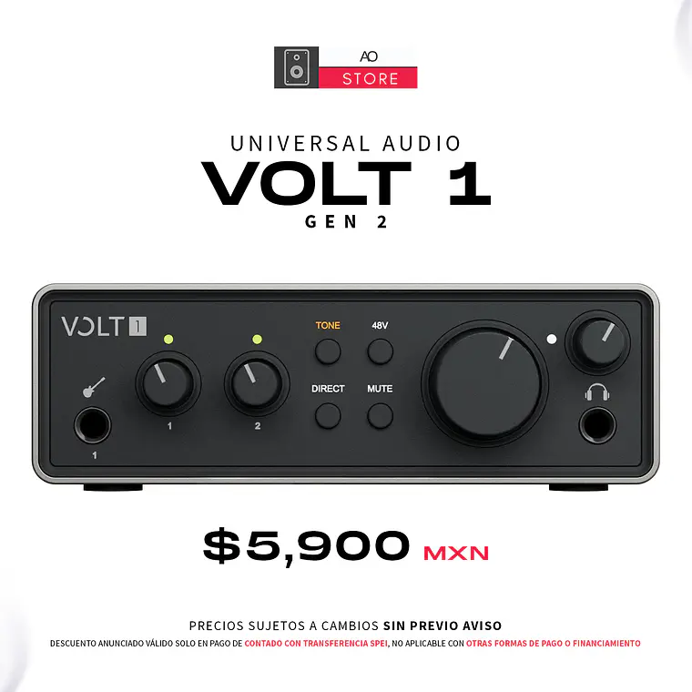 Universal Audio Volt 1 Gen 2 2