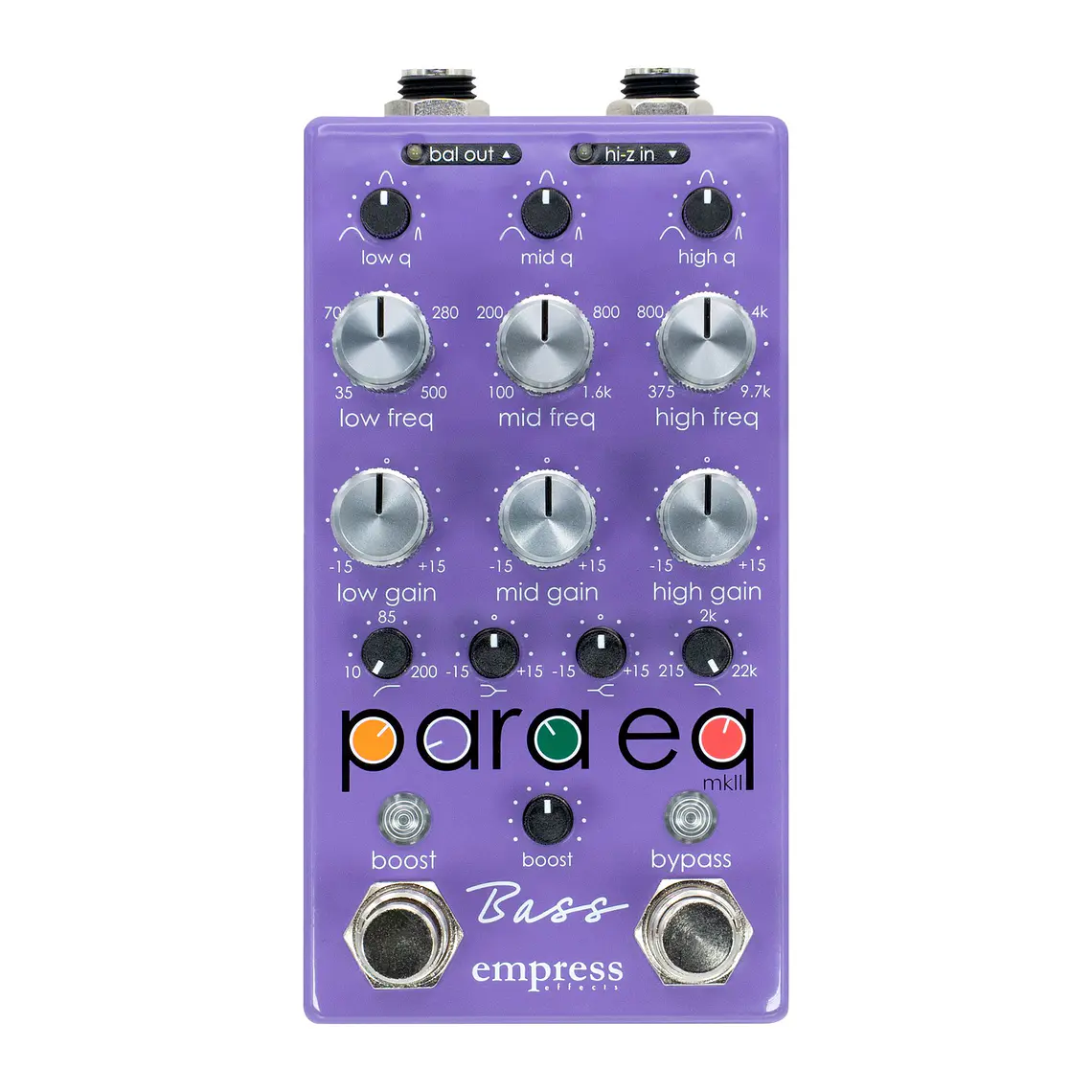 Empress Effects ParaEQ Bass Pedal Ecualizador Parametrico 1