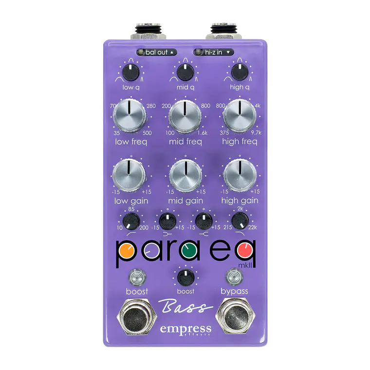 Empress Effects ParaEQ Bass Pedal Ecualizador Parametrico 1