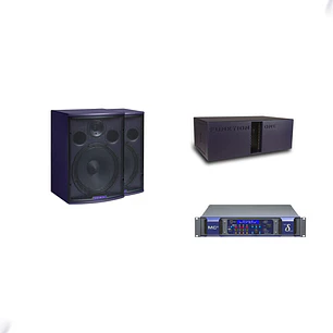 Funktion One F101.2 Bocina (2 Piezas) + SB212 Subwoofer (1 Pieza) + MC2 Delta 80 DSP Amplificador (1 Pieza) Sistema de Audio
