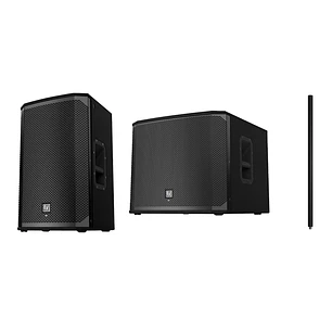 EV Electro Voice EKX 15SP Subwoofer Activo 2 Piezas + EKX 12P Bocina Activa 2 Piezas + Poste Sub A Top 2 piezas