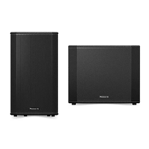 Pioneer DJ XPRS152 (2 Piezas) + Pioneer DJ XPRS1182S (2 Piezas) Sistema de Audio Activo