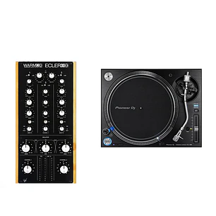 Ecler Warm2 Mezclador Rotativo + Pioneer DJ PLX 1000 Tornamesa Para Dj (2 Piezas)