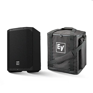EV Electro Voice Everse 8 Black Bocina Activa Con Bateria + EV Electro Voice Everse 8 Mochila de Transporte 