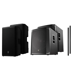 EV Electro Voice Zlx 15P G2 Bocina Activa (2 Piezas) + Elx200 18SP Subwoofer Activo (2 Piezas) + Poste Sub A Top (2 piezas)