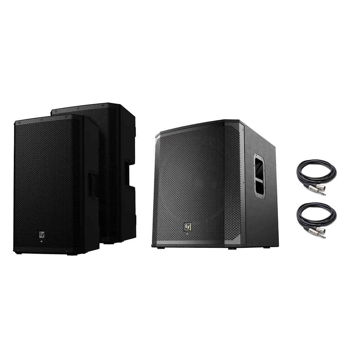 EV Electro Voice ZLX 15P G2 Bocina Activa (2 Piezas) + ELX200 18SP Subwoofer Activo (1 Pieza) + Cables (2 piezas) 1
