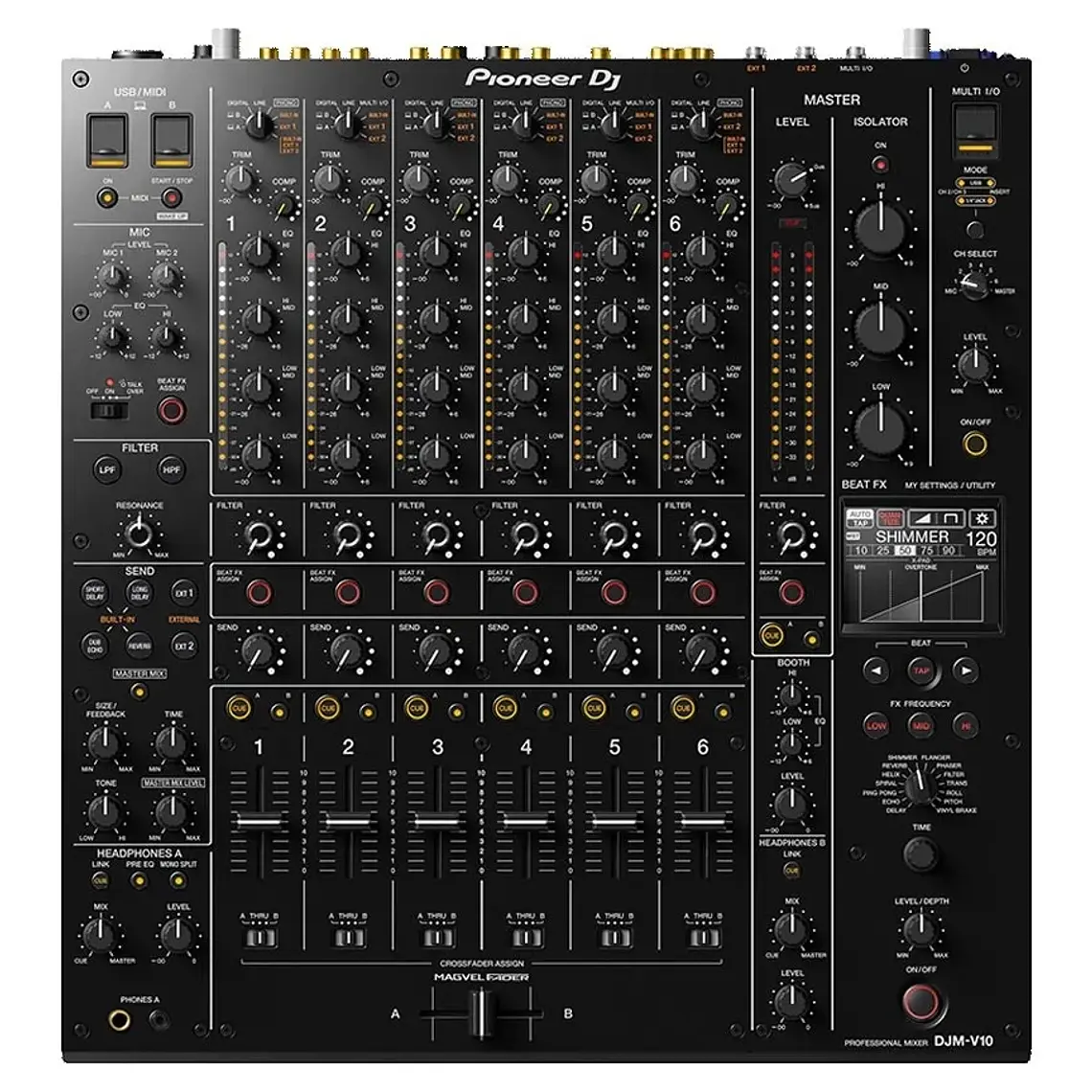 AlphaTheta CDJ 3000X (2 Piezas) + Pioneer DJ DJM V10 6