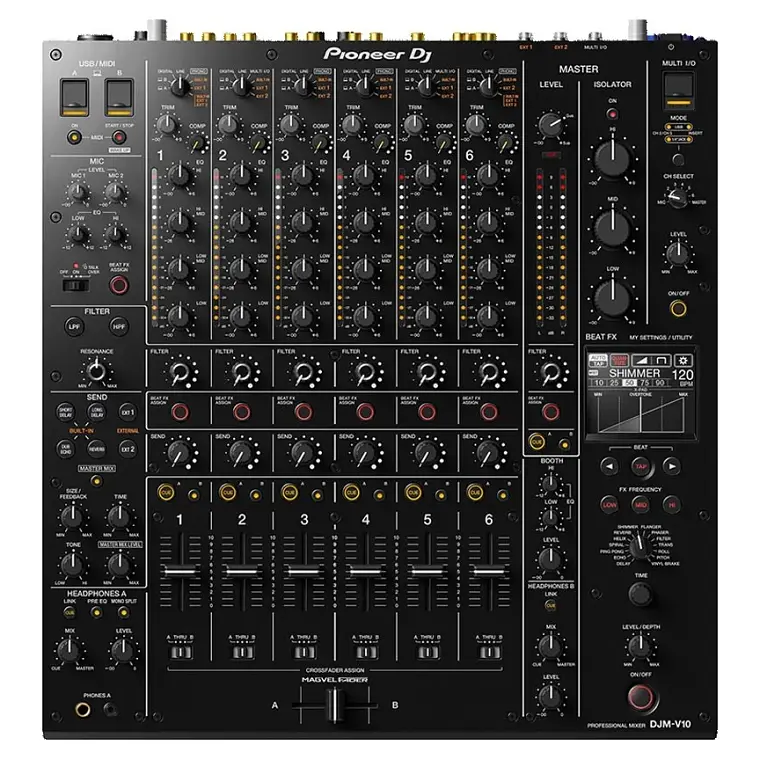 AlphaTheta CDJ 3000X (2 Piezas) + Pioneer DJ DJM V10 6