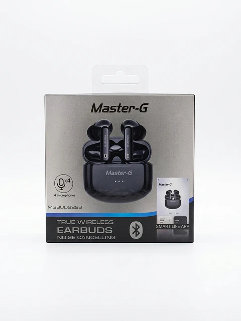 Auriculares Inalámbricos Master-G MGBUDS22B TWS Noise Cancelling