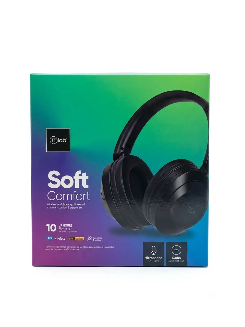 Audífonos Inalámbricos Microlab Soft Comfort 10 Horas FM 1