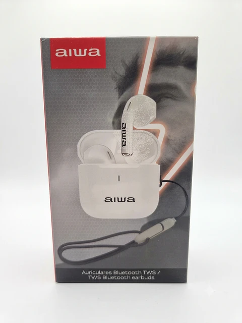 Audífonos Inalámbricos Aiwa Bluetooth TWS con Estuche de Carga y Correa