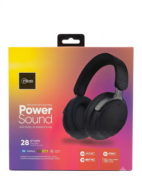 Audífonos Inalámbricos mlab Power Sound ANC / ENC
