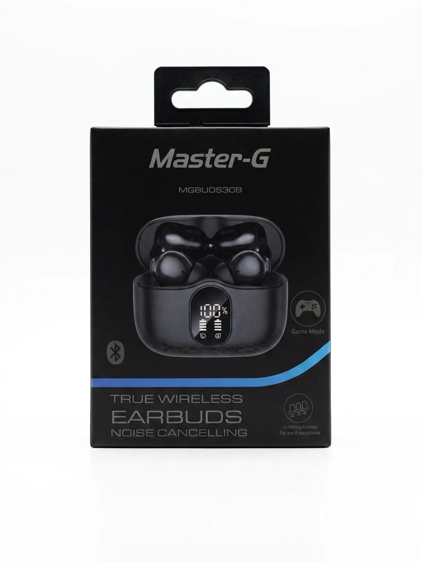 Audífonos Inalámbricos Master-G MGBUDS30B con Cancelación de Ruido y Modo Gamer 1