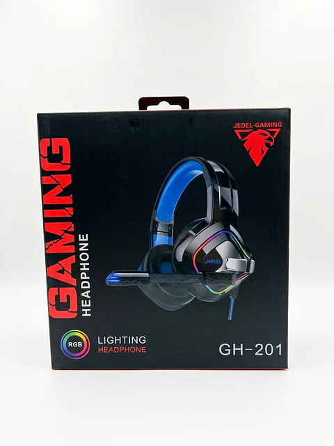 Audífonos Gamer JEDEL con Iluminación RGB y Micrófono
