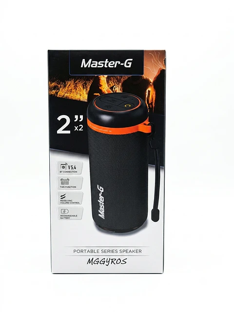 Parlante Portátil Bluetooth Master-G Dual 2" con TWS