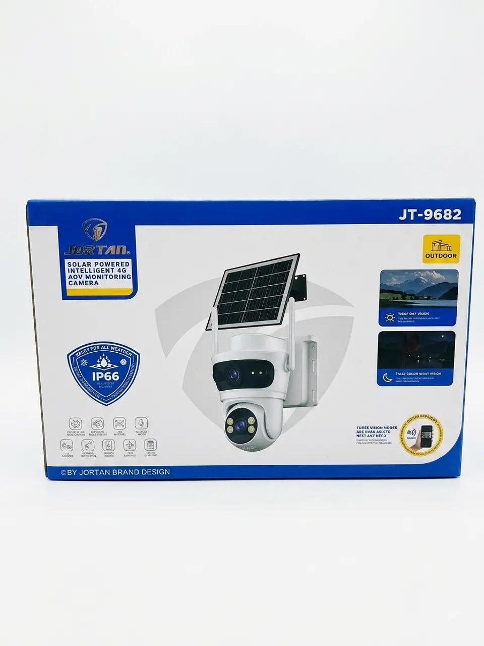 Cámara de Seguridad Solar JORTAN JT-9682 4G IP66 – Exterior 1