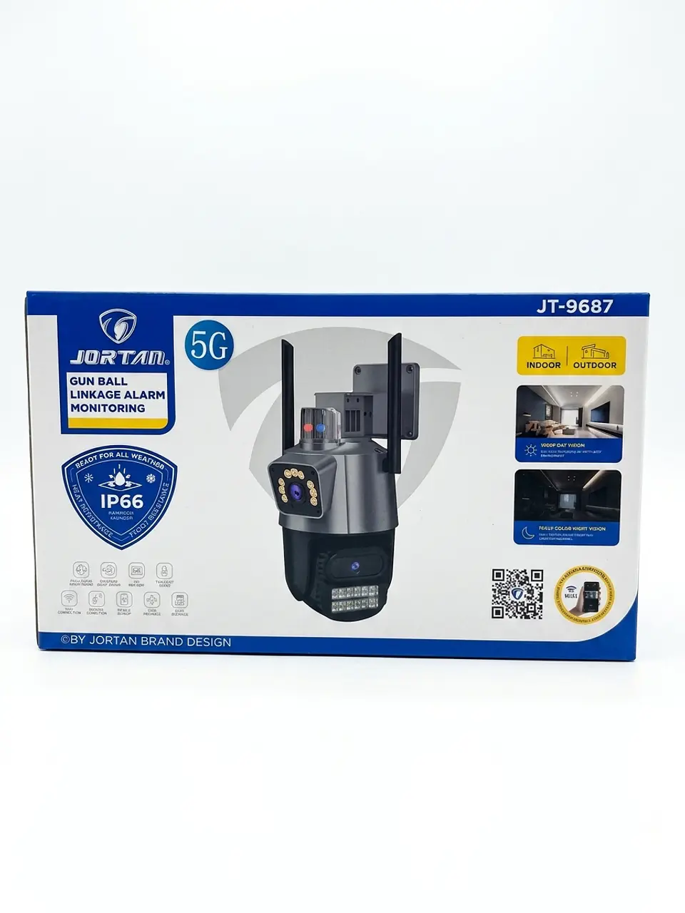 Cámara de Seguridad JORTAN JT-9687 5G IP66 – Interior y Exterior 1