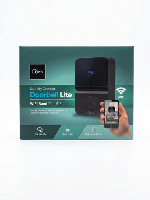Timbre Inteligente con Cámara mlab Doorbell Lite Wi-Fi 2.4 GHz
