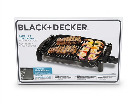 Parrilla y Plancha Eléctrica para Mostrador Black+Decker