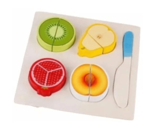 Puzzle corta fruta y comida