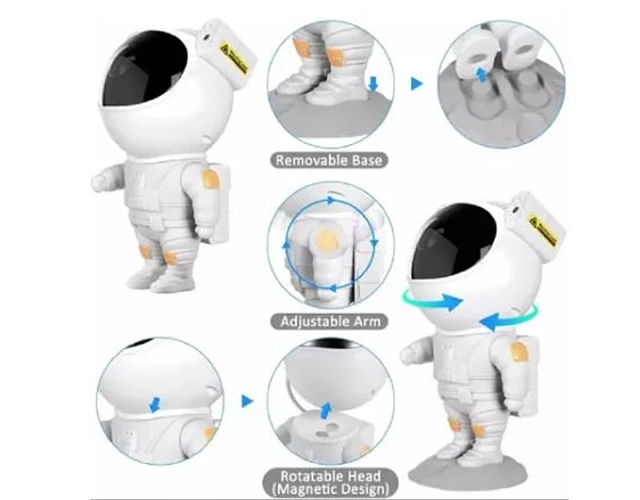 Lampara Proyector Astronauta De Galaxia Luz Led /rgb-premium