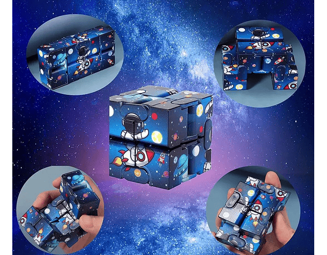 Galaxy Infinity Cube Flip Fidget Toy 