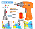 Juego De Taladro Eléctrico Bloque De Construcción Juguete 258 PCS