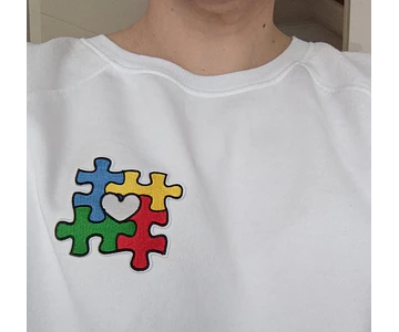 Parche bordado adhesivo con logo Autismo 