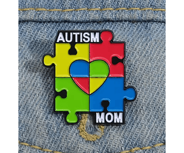 Pin Esmaltado Metálico Autismo 3cmx 3cm