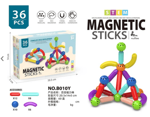 Bloques Varillas Magnéticos 