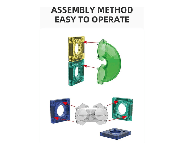 Bloques Magnéticos Construcción Juguetes Ninos Imanes 94 Pz