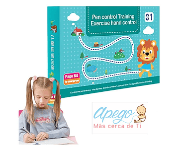 Libro Mágico de Entrenamiento para  el control de Caligrafía Reutilizable Montessori